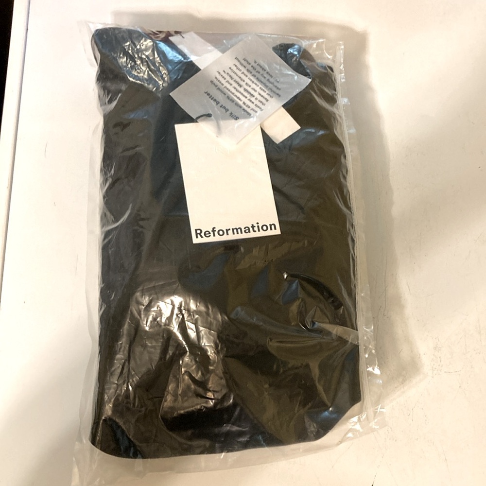 REFORMATION Odelia Little Black Cocktail Party Mini Dress Womens Size 8 - Picture 8 of 9
